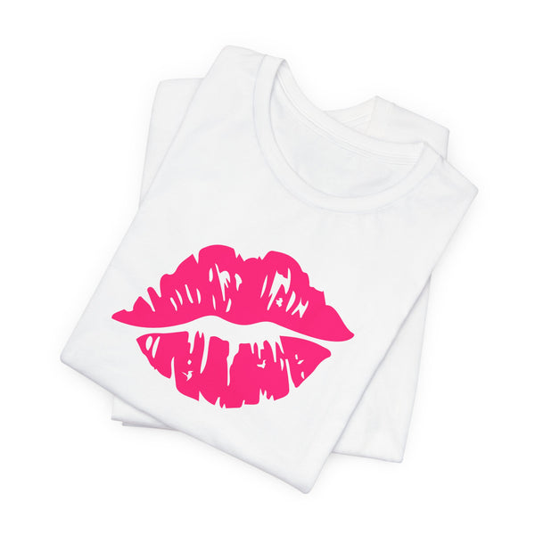 FUGITIVE TEES | NEON PINK KISS ME, DON’T MISS TEE