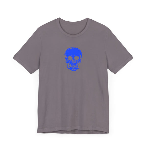 FUGITIVE TEES - NEON BLUE MINI SKULL TEE