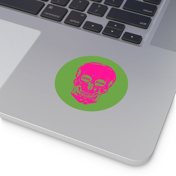 Bold "Free Mind" Round Vinyl Stickers - Funky Decor for Creative Souls