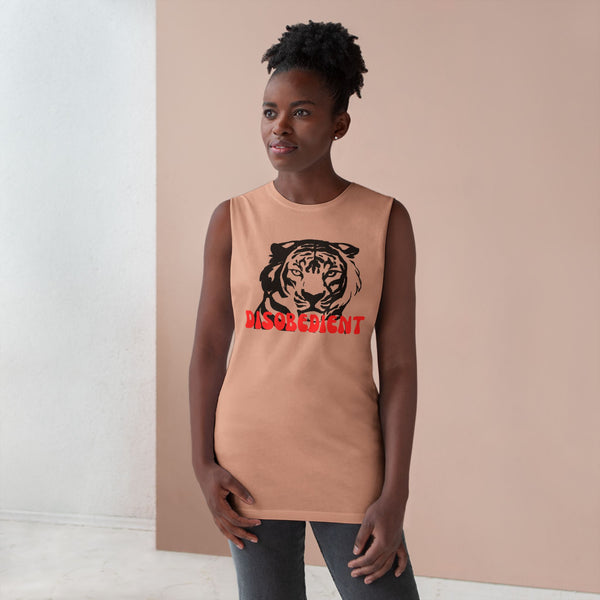 Unisex Disobedient Tiger Tank Top - Bold Graphic Sleeveless Tee for Casual Style