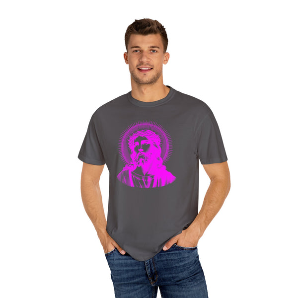 FUGITIVE TEES | SACRED NEON MAGENTA JESUS FREQUENCY TEE