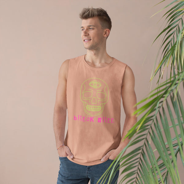 Unisex Barnard Tank - Bohemian Skull Graphic Tee for Festival Vibes