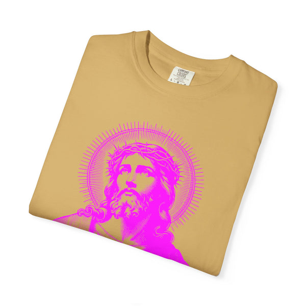 FUGITIVE TEES | SACRED NEON MAGENTA JESUS FREQUENCY TEE