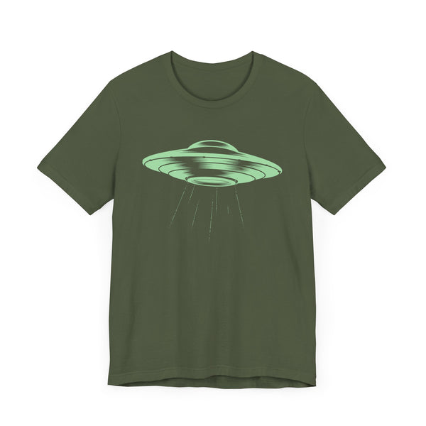 FUGITIVE TEES | CELADON GREEN SPACE SHIP SHIRT