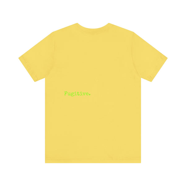 Fugitive Neon Lime Skull Tee - Unisex Jersey Short Sleeve T-Shirt