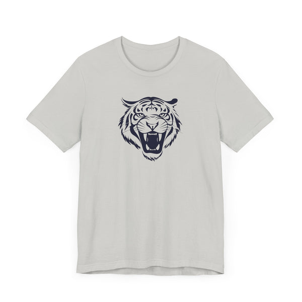Dark Navy Blue Fugitive Tiger Graphic Tee - Unisex Jersey Short Sleeve Shirt