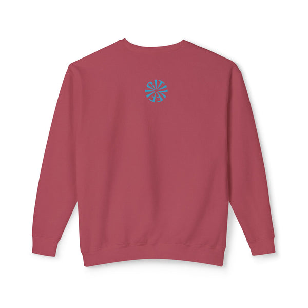 Unisex Lightweight Crewneck Sweatshirt - 'Live Free' Tiger Design