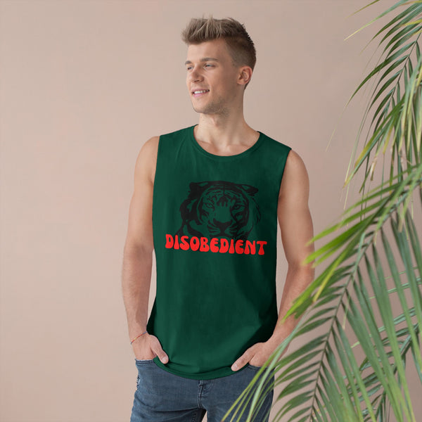 Unisex Disobedient Tiger Tank Top - Bold Graphic Sleeveless Tee for Casual Style