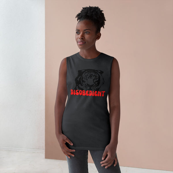 Unisex Disobedient Tiger Tank Top - Bold Graphic Sleeveless Tee for Casual Style