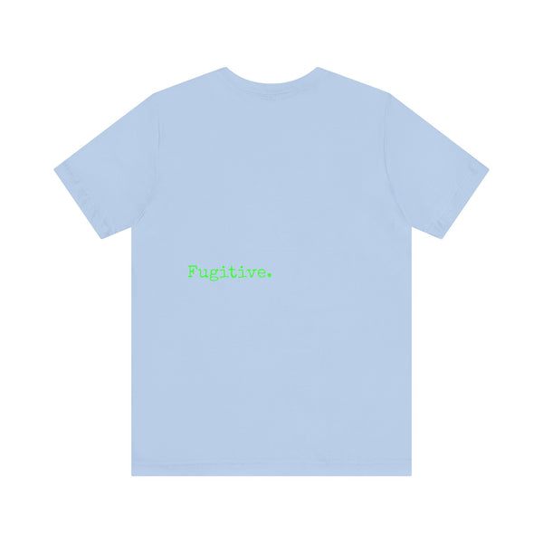 Fugitive Neon Green Skull Graphic Tee - Unisex Jersey Short Sleeve T-Shirt