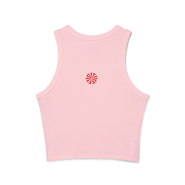 Live Free Tiger Graphic Racer Tank Top for Women