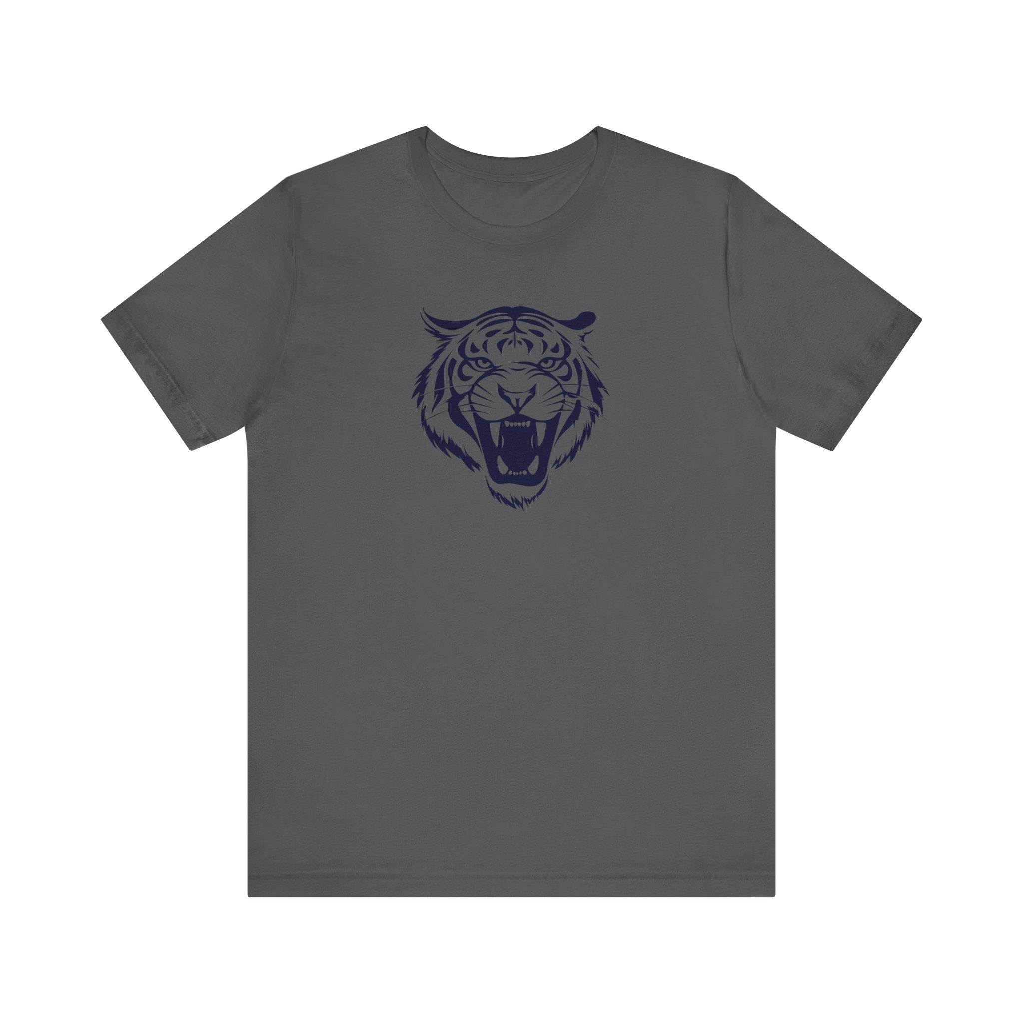 Dark Navy Blue Fugitive Tiger Graphic Tee - Unisex Jersey Short Sleeve Shirt