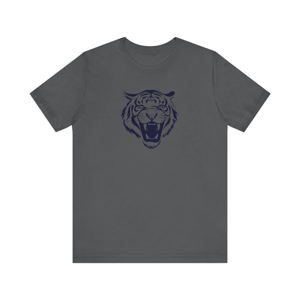 Dark Navy Blue Fugitive Tiger Graphic Tee - Unisex Jersey Short Sleeve Shirt