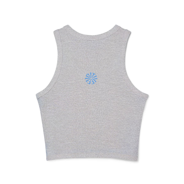 Rebel Tiger Women's Racer Tank Top - Trendy Micro Rib Style