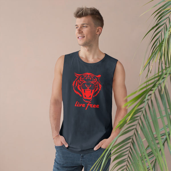 Live Free Unisex Tiger Tank Top