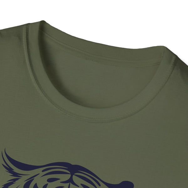 Unisex Navy Blue Tiger Graphic T-Shirt