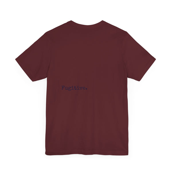 Dark Navy Blue Fugitive Tiger Graphic Tee - Unisex Jersey Short Sleeve Shirt