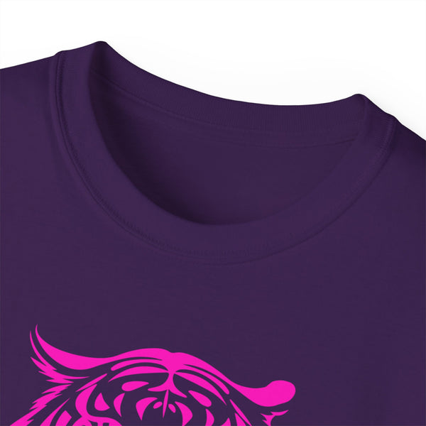 Neon Pink Live Free Tiger Graphic Tee - Unisex Ultra Cotton T-Shirt