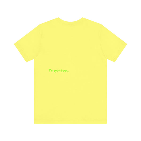 Fugitive Neon Lime Skull Tee - Unisex Jersey Short Sleeve T-Shirt