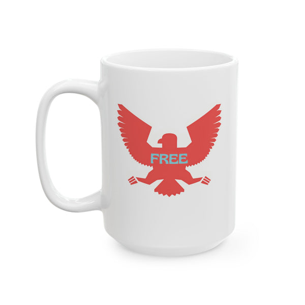 Stylish Red Bird Ceramic Mug - 11oz & 15oz
