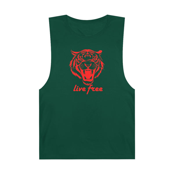 Live Free Tiger Unisex Tank Top