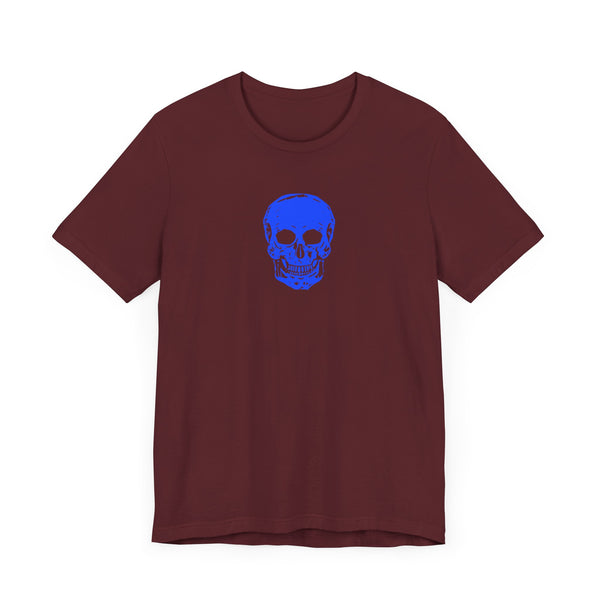 FUGITIVE TEES - NEON BLUE MINI SKULL TEE