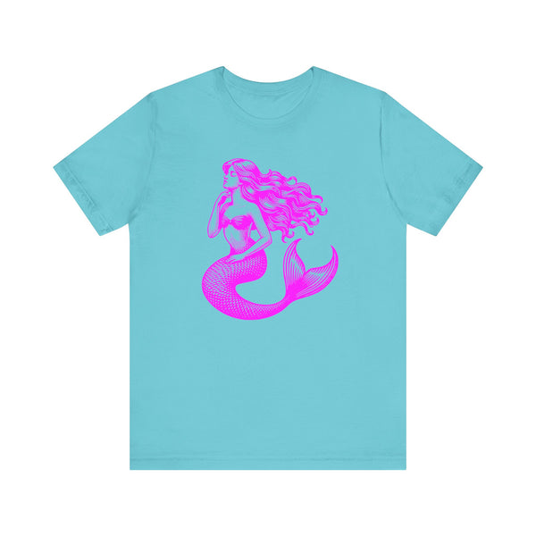 Vibrant Mermaid Graphic Tee - Unisex Jersey Short Sleeve