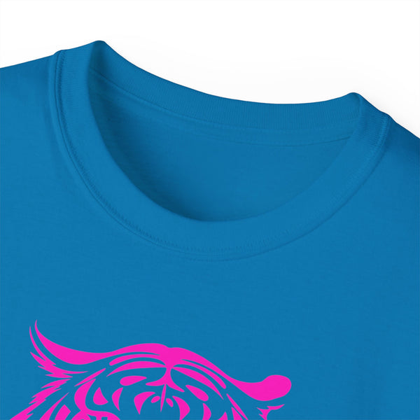 Neon Pink Live Free Tiger Graphic Tee - Unisex Ultra Cotton T-Shirt