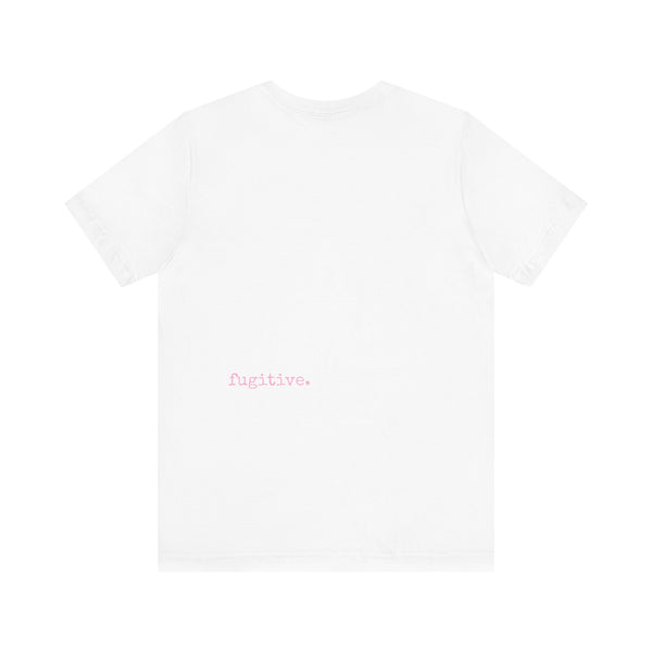 Fugitive Tees - Pink Big Foot Power Stance Front Print Graphic Tee