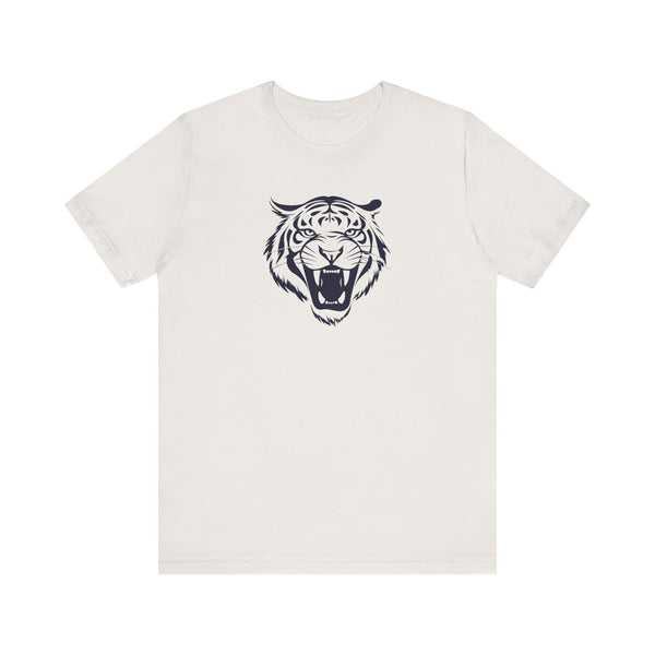 Dark Navy Blue Fugitive Tiger Graphic Tee - Unisex Jersey Short Sleeve Shirt