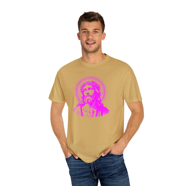 FUGITIVE TEES | SACRED NEON MAGENTA JESUS FREQUENCY TEE