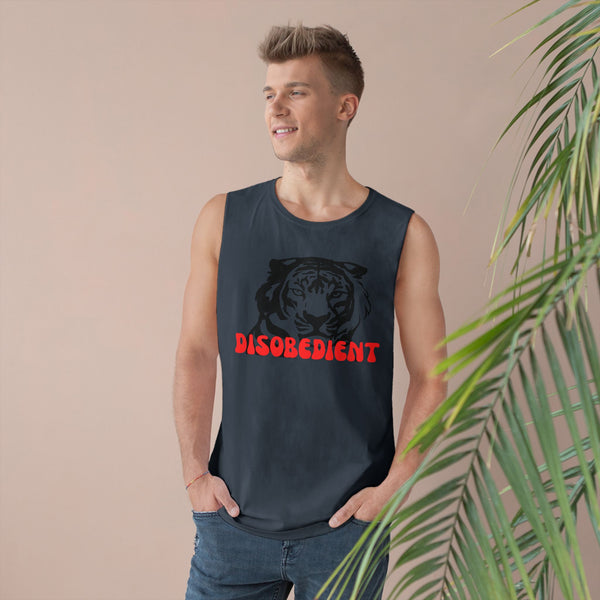 Unisex Disobedient Tiger Tank Top - Bold Graphic Sleeveless Tee for Casual Style