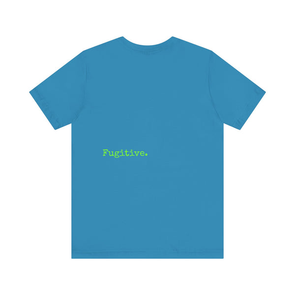 Lime Green Neon Skull Graphic Tee - Fugitive Statement Unisex Jersey Shirt
