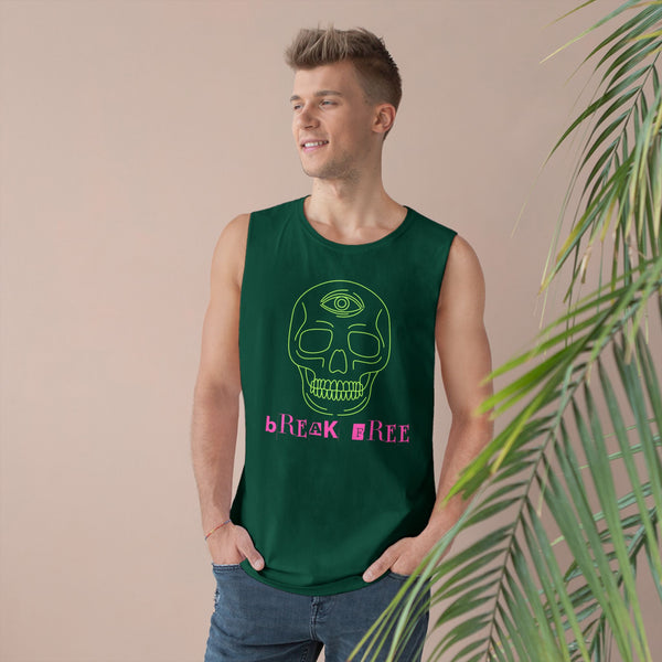 Unisex Barnard Tank - Bohemian Skull Graphic Tee for Festival Vibes