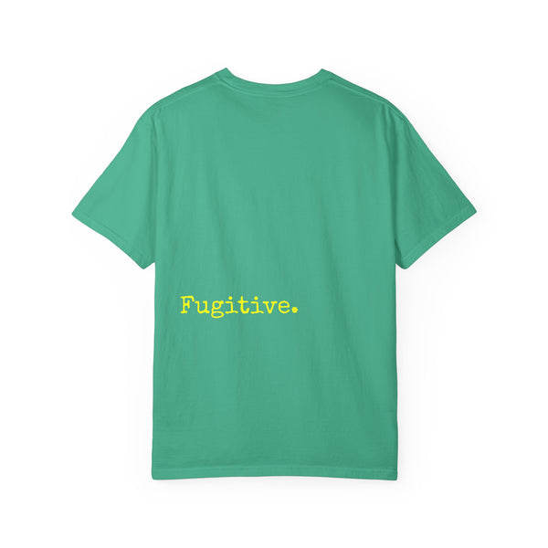 Vibrant Neon Yellow Skull Graphic T-Shirt - Unisex Garment-Dyed Tee for Casual Style