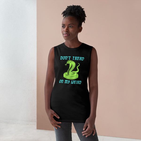 Unisex Snake Print Tank - "Don't Tread on My Weird" - Casual Summer Wear