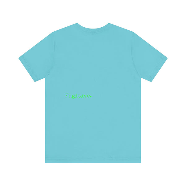 Unisex Neon Green Skull Graphic Tee - "Fugitive"