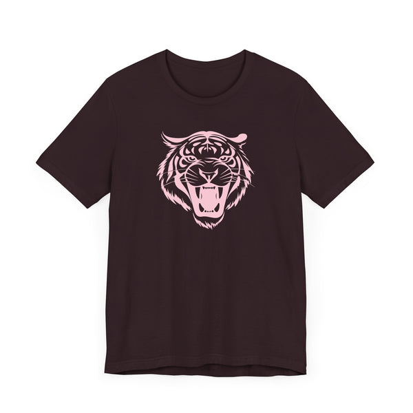 Patel Pink Fierce Tiger Graphic Tee - Unisex Jersey Short Sleeve Shirt