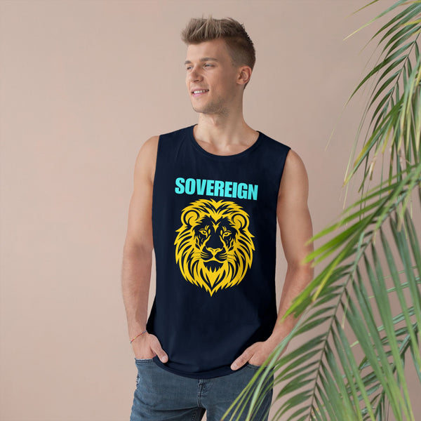 Sovereign Lion Unisex Tank Top - Bold Design for Summer Vibes