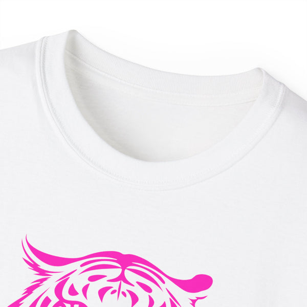 Neon Pink Live Free Tiger Graphic Tee - Unisex Ultra Cotton T-Shirt
