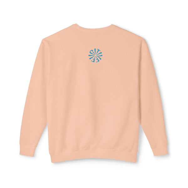 Unisex Lightweight Crewneck Sweatshirt - 'Live Free' Tiger Design