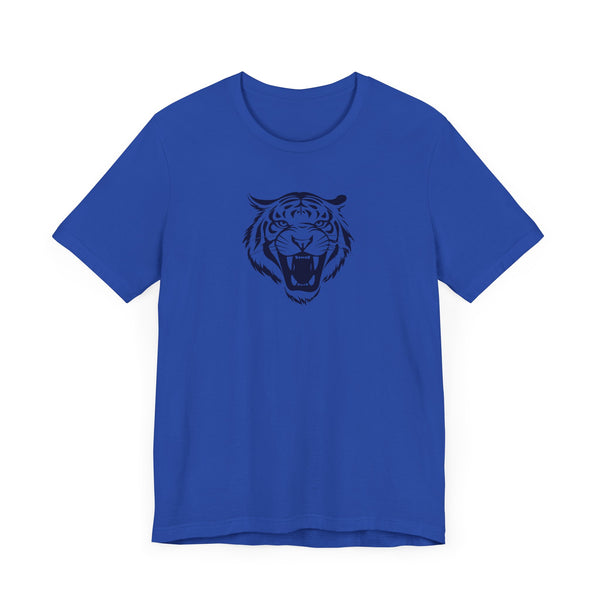 Navy Blue Tiger Spirit Unisex Tee - Fierce Tiger & Fugitive Graphic