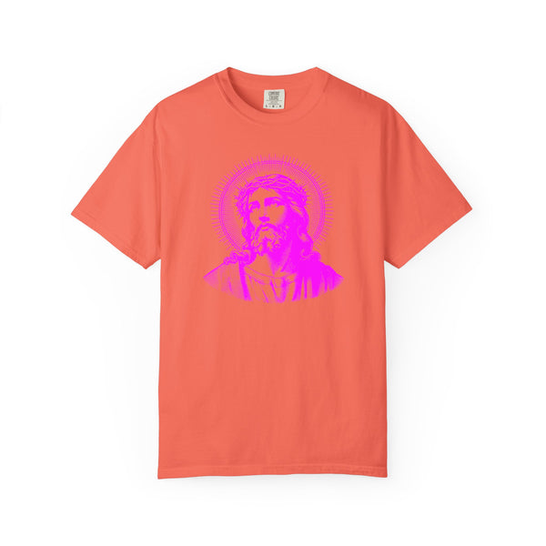 FUGITIVE TEES | SACRED NEON MAGENTA JESUS FREQUENCY TEE