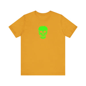 Fugitive Neon Lime Skull Tee - Unisex Jersey Short Sleeve T-Shirt