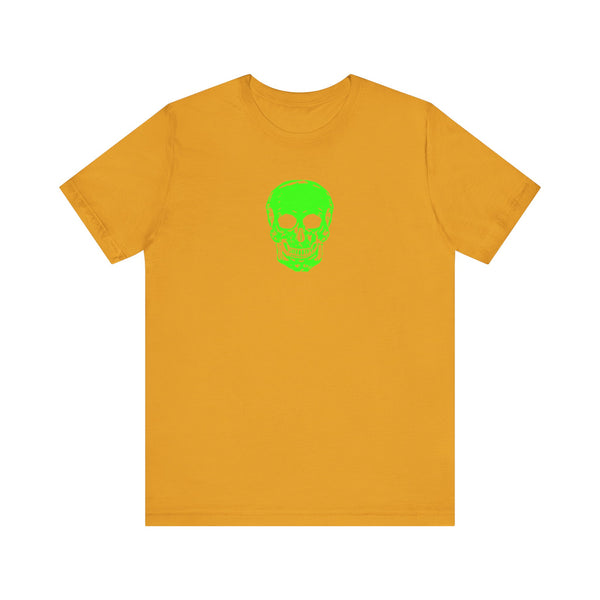 Fugitive Neon Lime Skull Tee - Unisex Jersey Short Sleeve T-Shirt