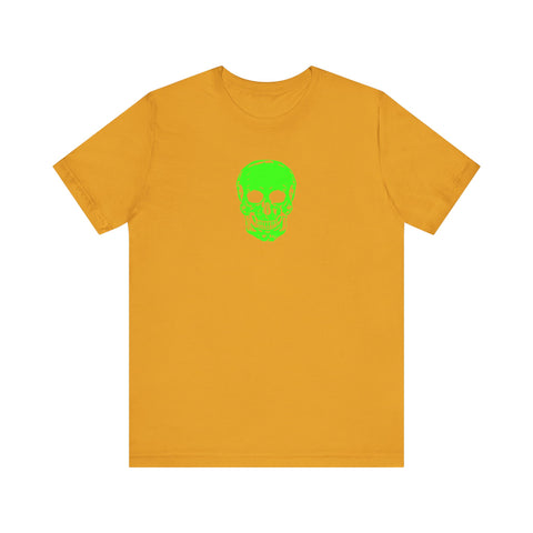 Fugitive Neon Lime Skull Tee - Unisex Jersey Short Sleeve T-Shirt