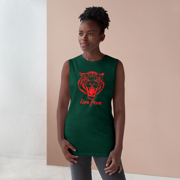 Live Free Unisex Tiger Tank Top