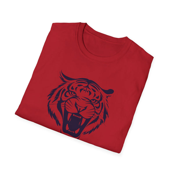 Unisex Navy Blue Tiger Graphic T-Shirt