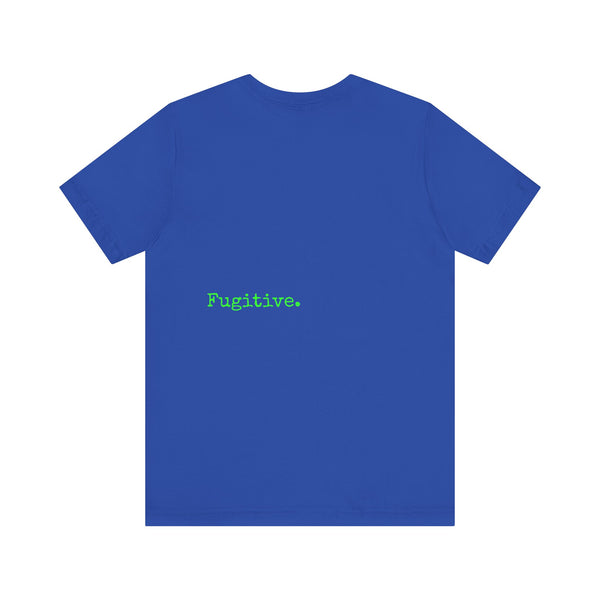Fugitive Neon Green Skull Graphic Tee - Unisex Jersey Short Sleeve T-Shirt