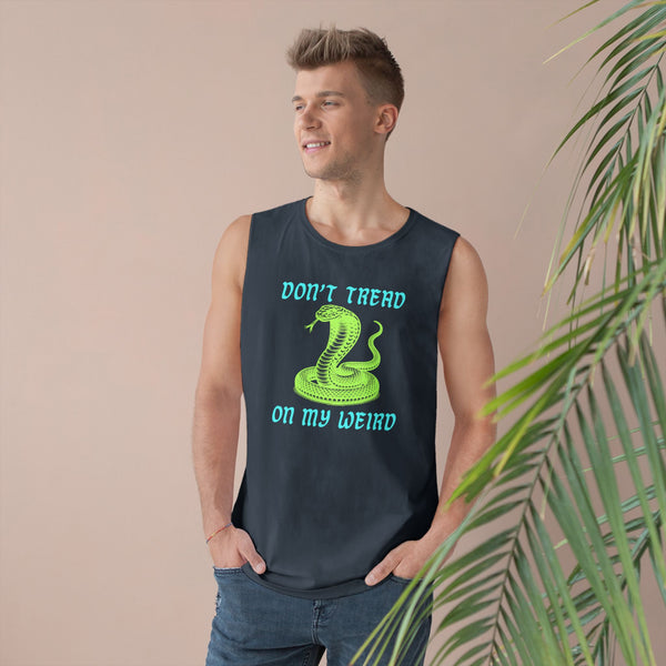 Unisex Snake Print Tank - "Don't Tread on My Weird" - Casual Summer Wear